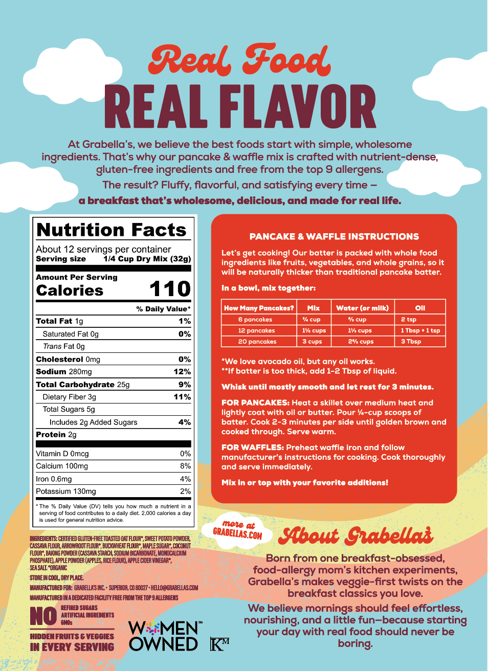 Grabella's Sweet Potato Pancake & Waffle Mix